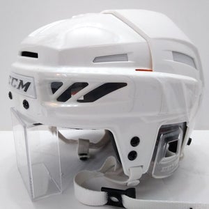 New Penguins NHL Pro Stock CCM Fitelite 3DS White Ice Hockey Helmet Small