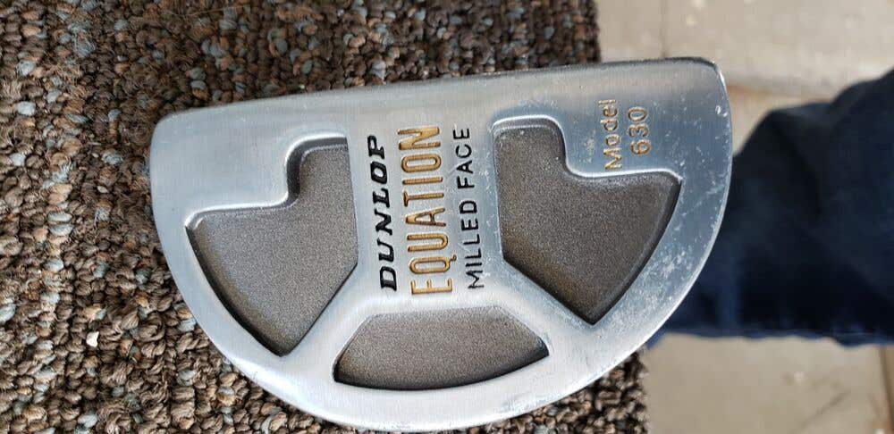 35.5 IN DUNLOP EQUATION MILLED FACE MALLET PUTTER NO. 630 EXCELLENT NEAR PERFECT