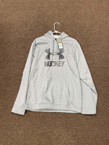 Gray New Large Under Armour Hockey Sweatshirt