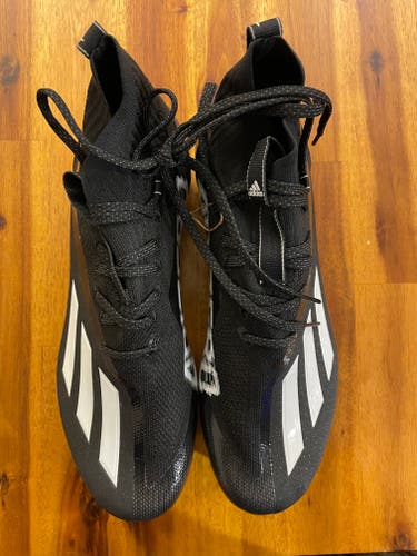 New Black Adizero 11.0 Primeknit Cleats (Size 11 - Mid FY8264)