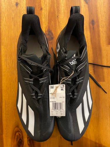 New Black Adizero 11.0 Cleats (Size 12 - Low FY8270)