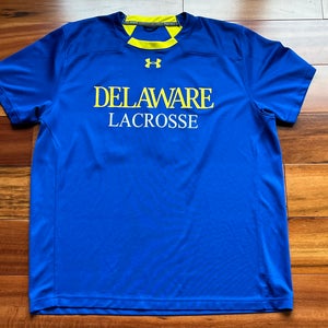 Delaware Lacrosse Blue Men's XL Under Armour Shirt #34
