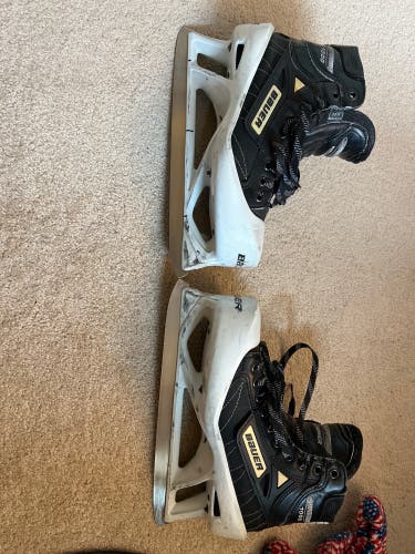 Used Bauer Supreme 7000 Goalie Skates 4mm Step Steel