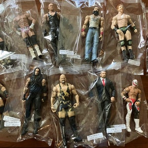 WWE WWF Wrestling Action Figure Lot (10 Mattel Figures 2011-14 & 1 Jaks Pacific)