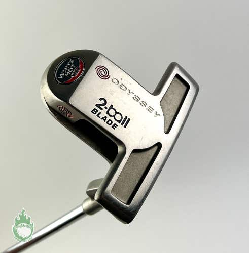 Used Right Handed Odyssey White Hot 2-Ball Blade 33" Putter Steel Golf Club