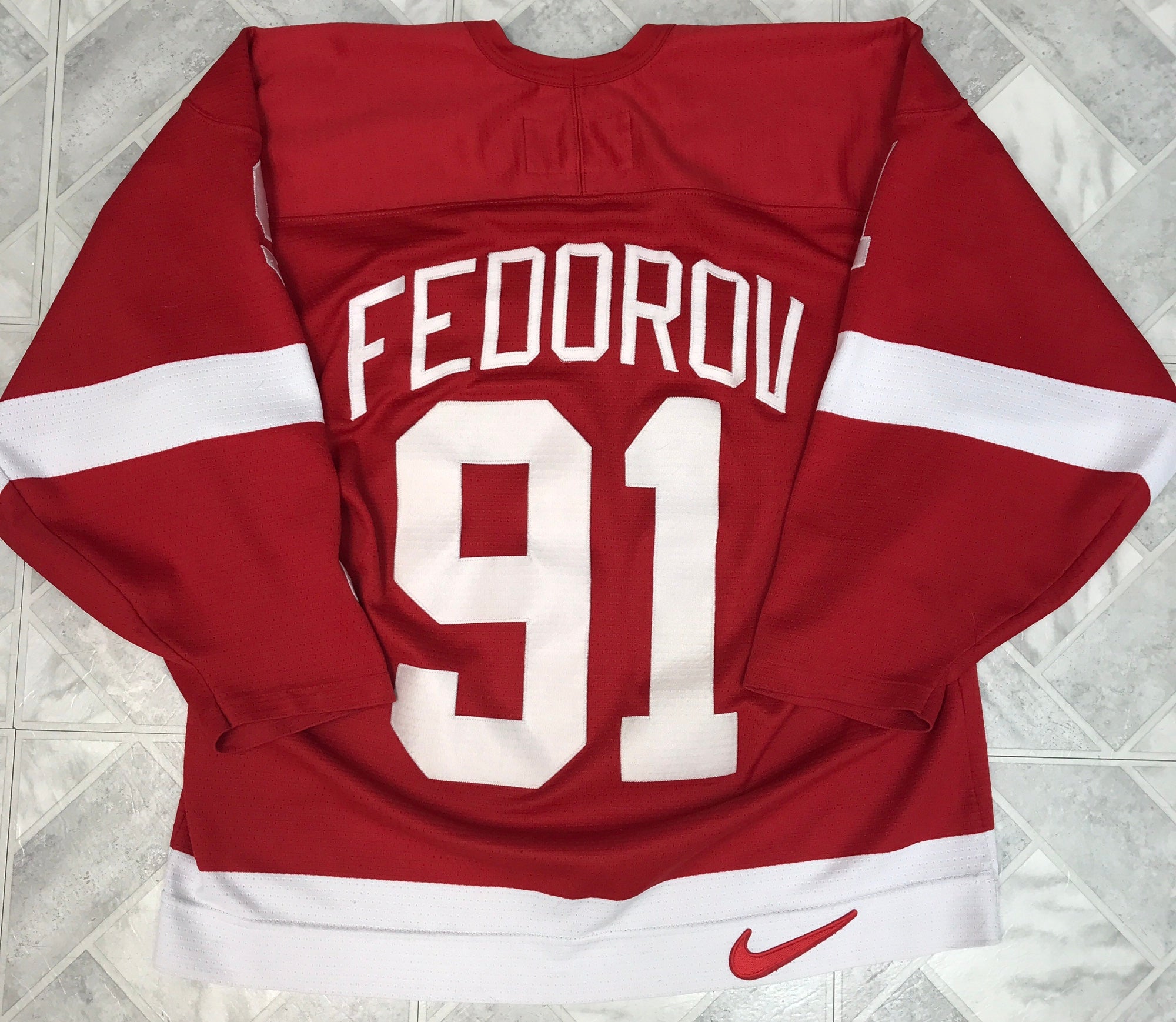 Fedorov Nike Hockey Jersey Red Wings Detroit