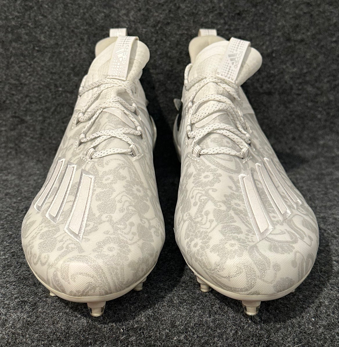 Adidas Adizero Young King Football Cleats White Silver FU6705 Rare
