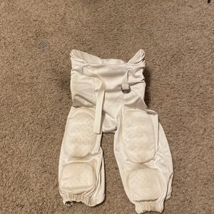 White Used Large Champro Bootleg game pant Game Pants