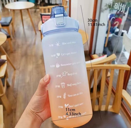 Motivational water bottle