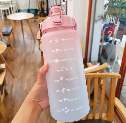 Motivational water bottle