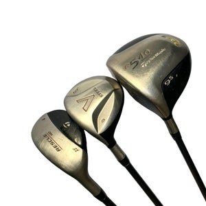 Left Handed Taylormade R540 Driver, V Steel Wood and Rescue Hybrid Combo Set