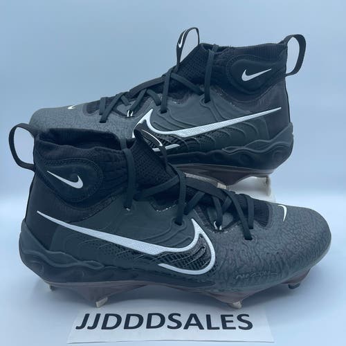 Nike Alpha Huarache NXT Black Metal Baseball Cleats DJ6517-010 Men’s Size 12 NEW