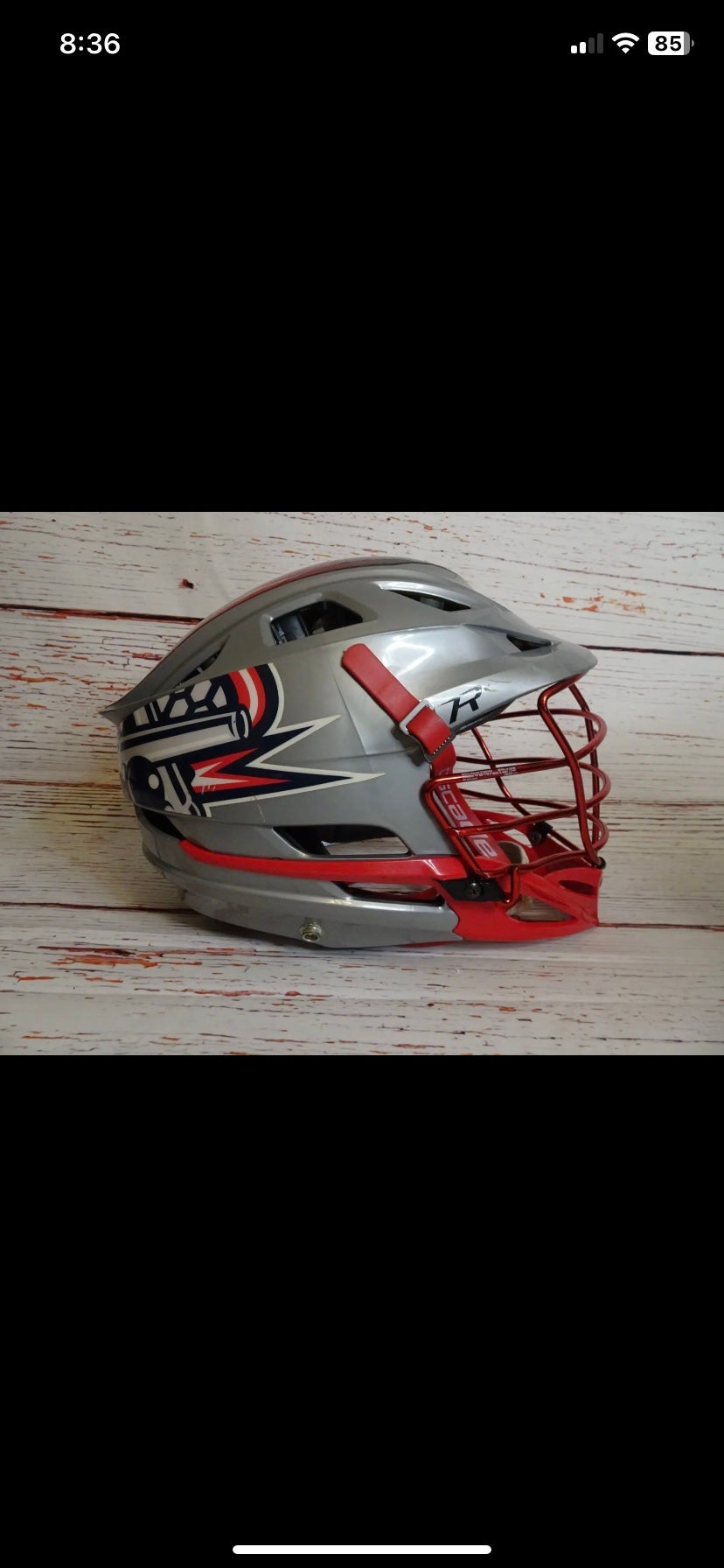 Boston Cannons MLL Lacrosse Cascade CPX Team Issued Helmet