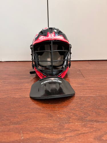 Used Goalie Cascade CPV Helmet and Cascade Neck Protector