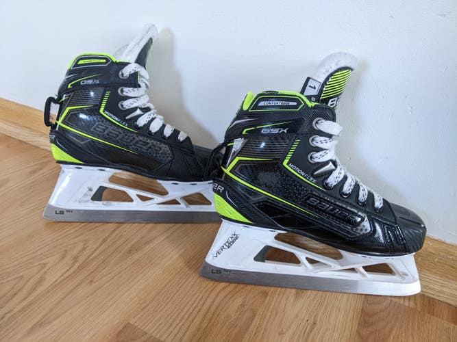 Junior Bauer GSX Hockey Goalie Skates Regular Width Size 1