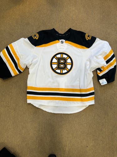 Boston Bruins Goalie Cut Reebok White Jersey
