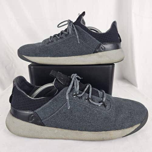 Olukai Nanea Li Black Gray Casual Comfort Walking Sneakers Shoes Men's 10.5