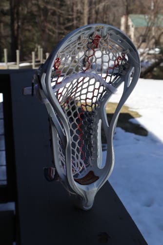 STX Stallion Omega Pearl Lacrosse Head. Hero 3.0 Mesh. Like New Condition.