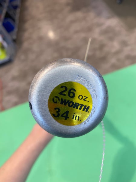 Batte Softball Worth Supercell EST C405 34" 28oz - Cryogénique, Lancer Lent, Adulte