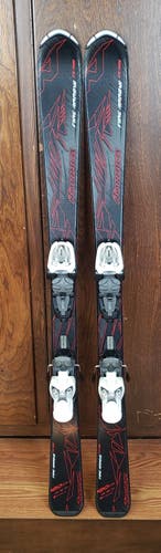 120cm Jr./ KIDS SKIS NORDICA FIRE ARROW TEAM with Marker 4.5 Adjustable Bindings *USED* CLEAN