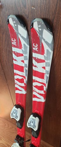 120cm Jr./Kids Skis VOLKL AC UNLIMITED with Jr. Marker 4.5 Adjustable Bindings *USED* CLEAN