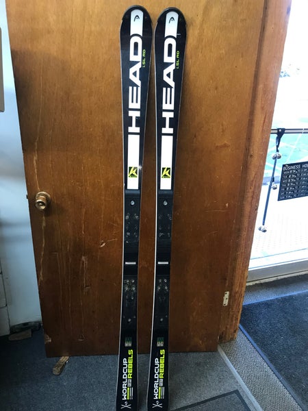 Used Unisex 2015 HEAD 165 cm Racing World Cup Rebels i.SL RD Skis Without Bindings