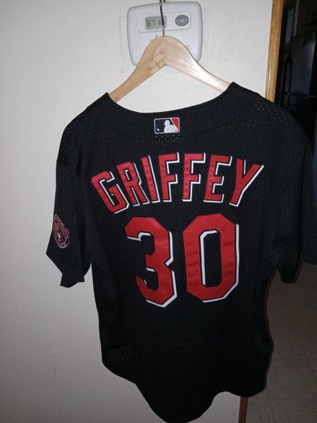 Men's Mitchell & Ness Cincinnati Reds MLB Ken Griffey Jr. 2000 Button Front  Baseball Jersey