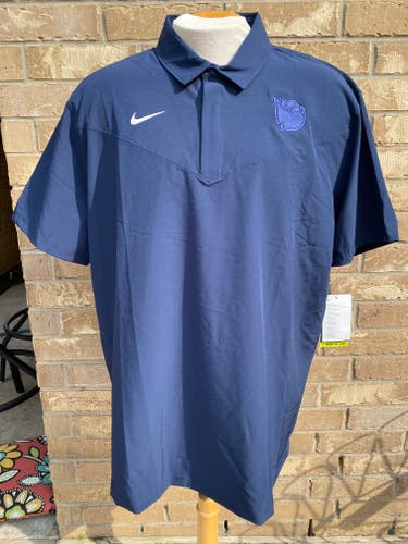NIKE Bakersfield Condors Golf Navy Blue Polo Shirt 3823