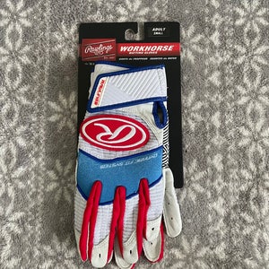 New Adult Small Rawlings Workhorse Batting Gloves