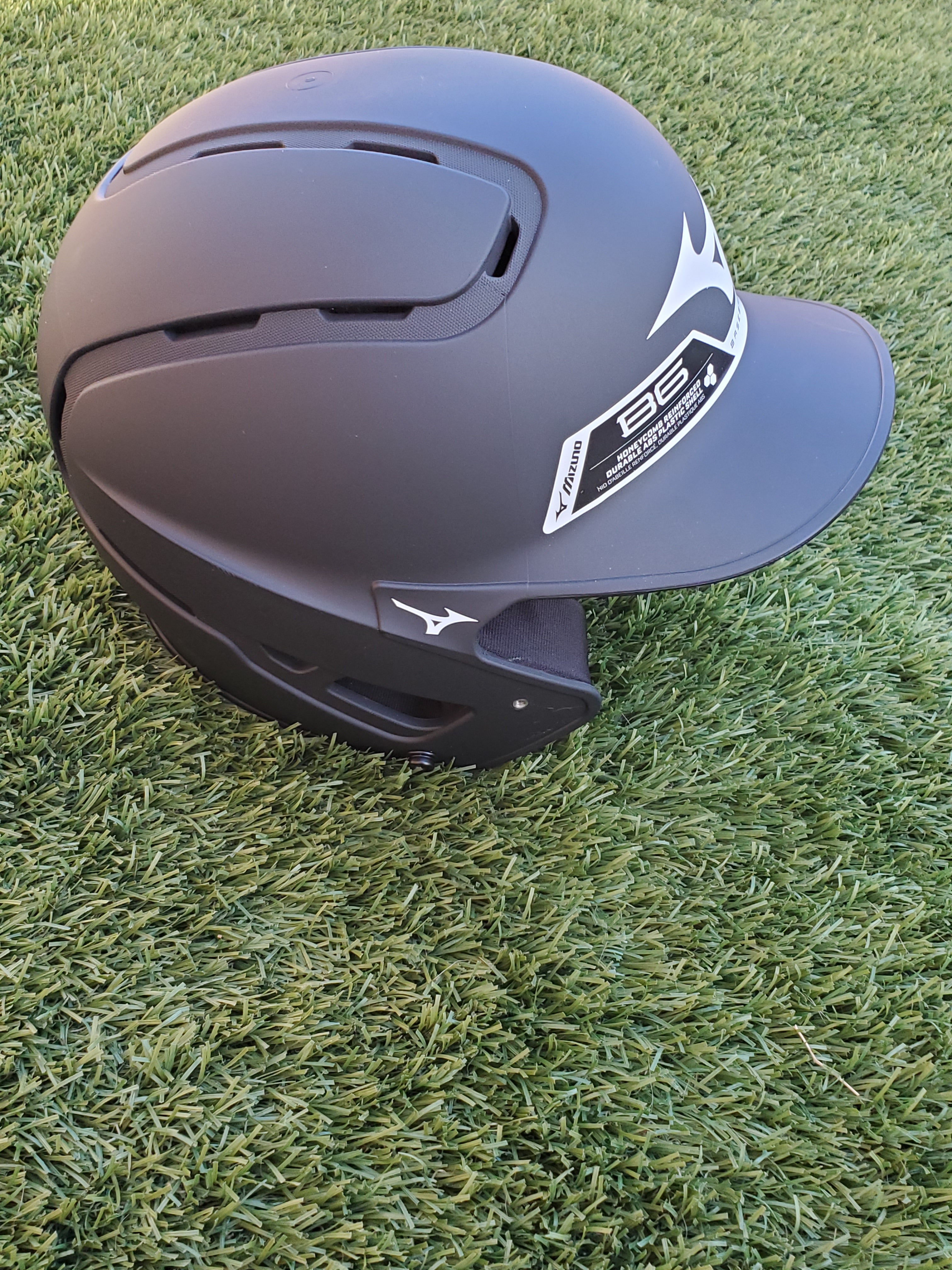 Mizuno Adult B6 Solid Batting Helmet Cardinal Small/Medium