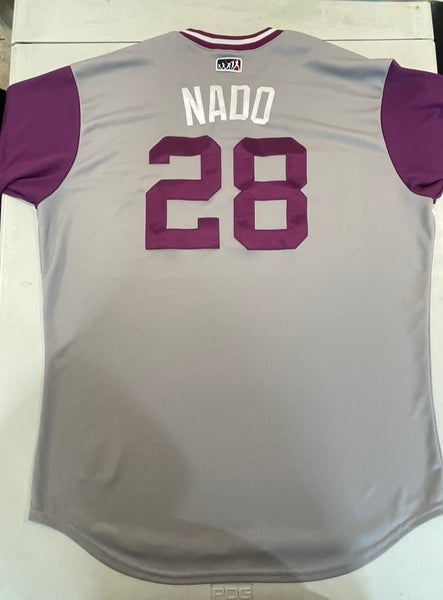 Men's Colorado Rockies Nolan Arenado Nado Majestic Gray 2017 Players  Weekend