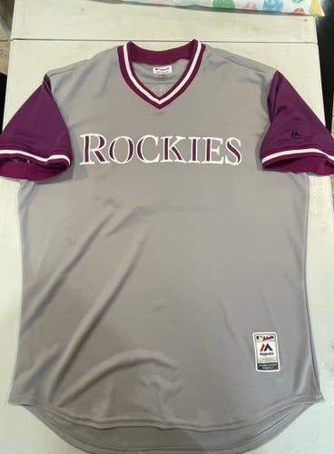 Men's Colorado Rockies Nolan Arenado "Nado" Majestic Gray 2017 Players Weekend