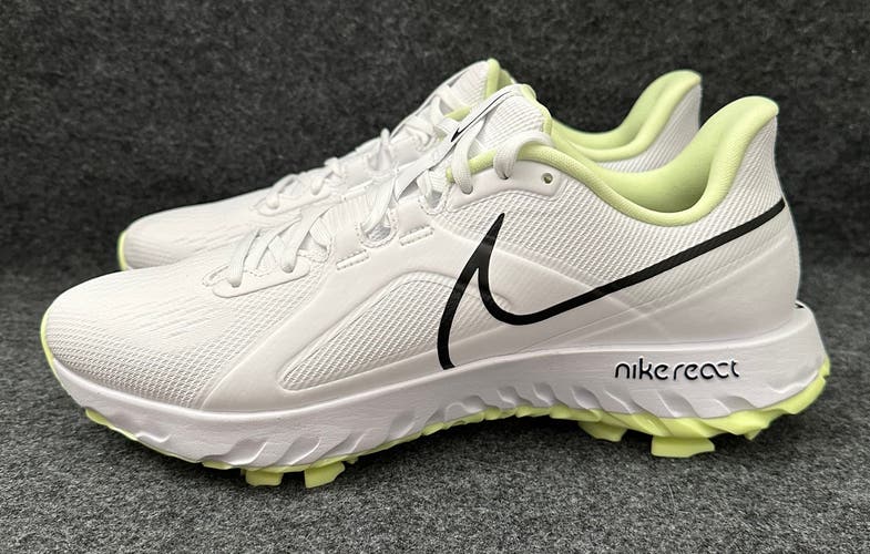 Men’s Nike React Infinity Pro Golf Shoes White Barely Volt CT6620-109  Size 10.5
