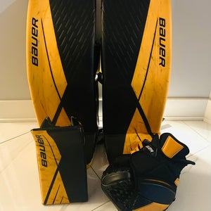 34" Bauer Pro Stock Ultrasonic Goalie Leg Pads