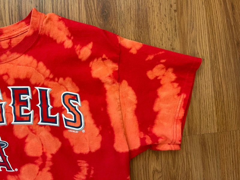Los Angeles LA Dodgers MLB Size Large Retro Style Orange Tie-Dye Shirt -  NWOT