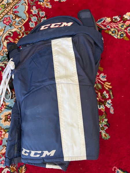 Junior XL CCM RBZ Hockey Pants Navy with White Stipe
