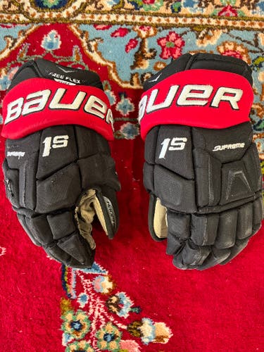 Bauer Supreme 1S Gloves 13" Pro Stock Northeastern NCAA