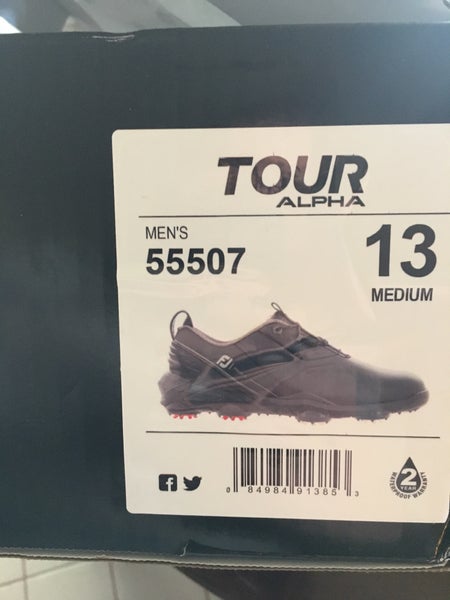 Men's Size 13 (Women's 14) Footjoy Tour Alpha Golf Shoes
