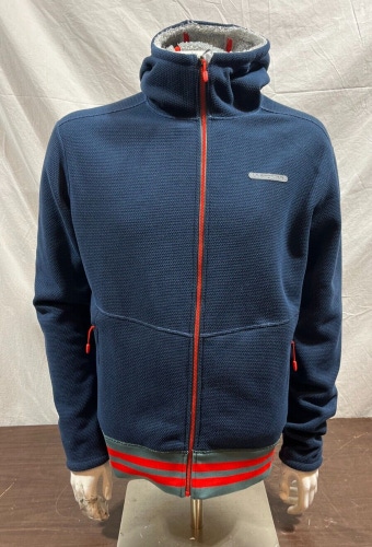 La Sportiva Blue Fleece Lined Zip-Front Hoodie Men's Large EXCELLENT