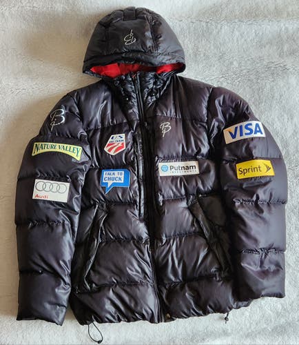 2013 US Ski Team Black Unisex Adult Used Small Puffer Jacket