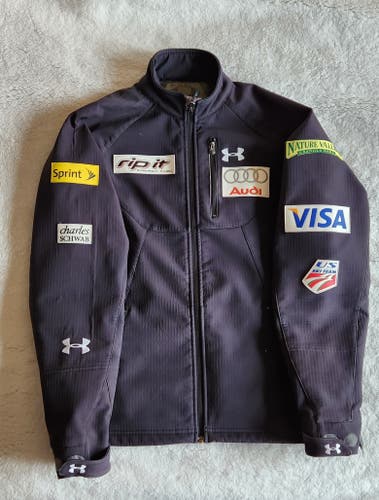 US Ski Team Black Unisex Adult Used Small scuba-style jacket