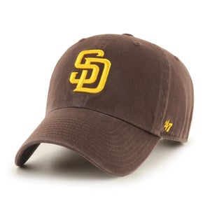 San Diego Padres 47 Brand Brown MLB Clean Up Adjustable Strapback Hat Dad Cap