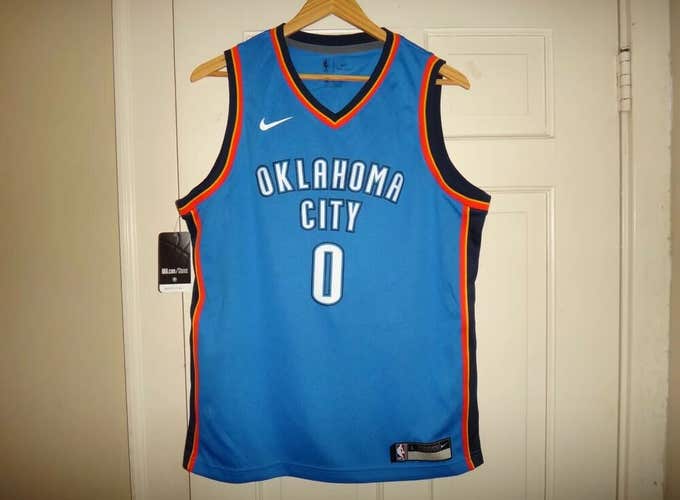 Youth M Nike Russell Westbrook OKC Thunder Icon Edition Swingman Jersey