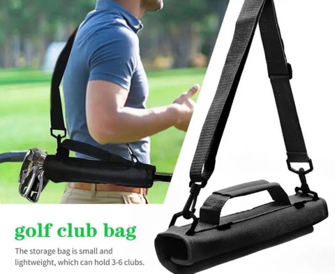 Golf Club Carry Holder with shoulder strap New  Easy to take around essentials golf clubs