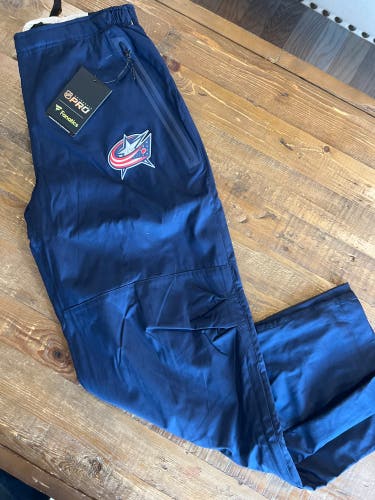 Fanatics Team Issued Columbus Blue Jackets NHL On-Ice Coaches Pants Rare Team Issue