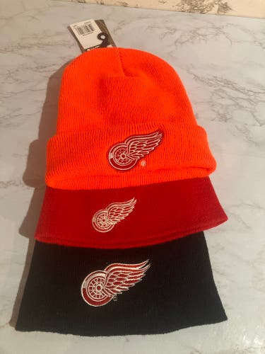 Bundle Deal 3 Detroit Red Wings Winter hats