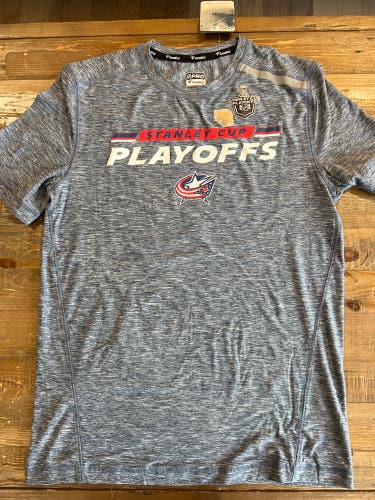 Fanatics Columbus Blue Jackets 2020 Stanley Cup Playoffs Team Issued Shirt M