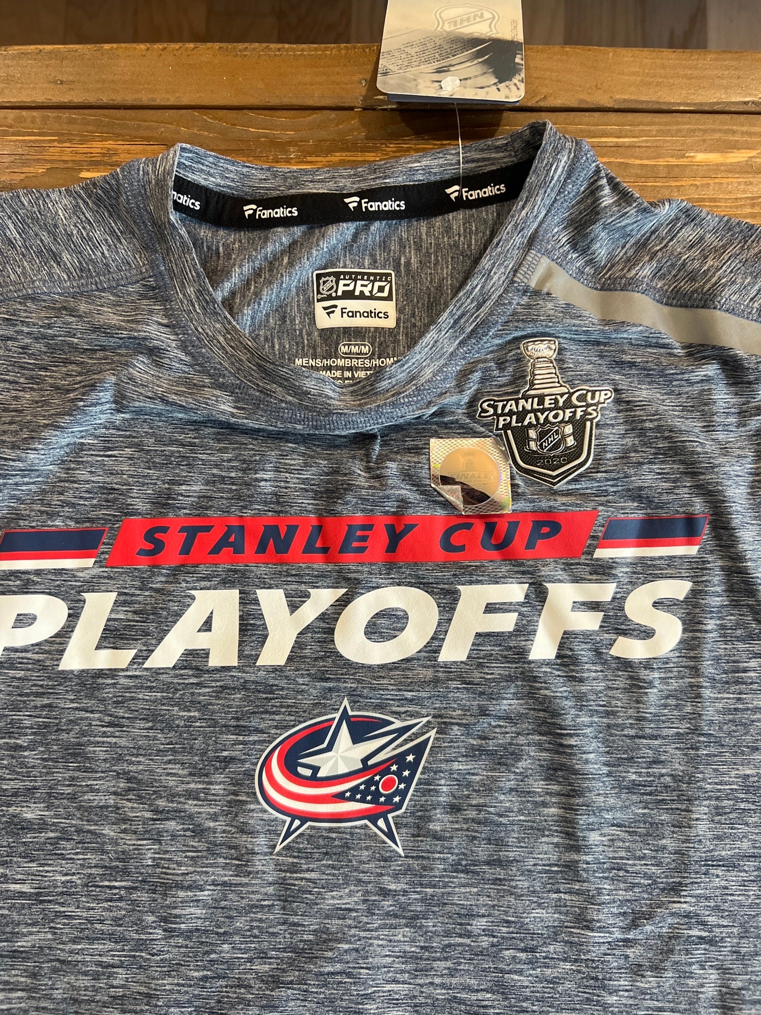 Brand New Grey Fanatics Pro Team Issued Stanley Cup Playoffs