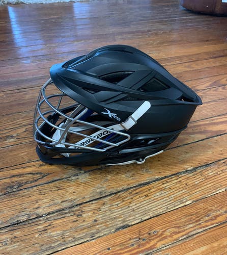 Cascade XRS Lacrosse Helmet - Matte Black with Chrome Facemask (Retail: $360)
