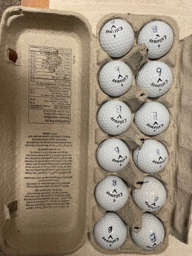 Used Callaway 12 Pack CXR Control Golf Balls
